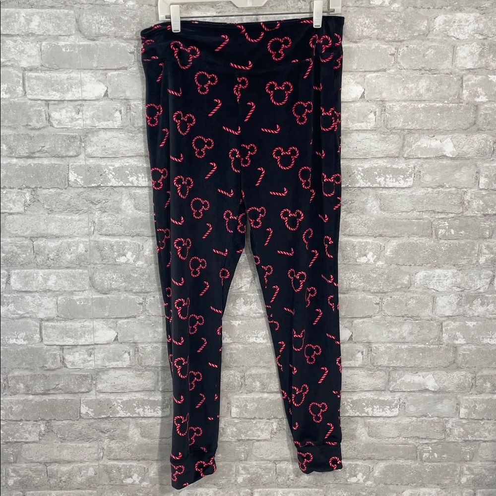 Disney Ladies Pajama Set - Holiday Mickey Peppermint Candy Cane - Picture 8 of 12